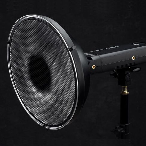 Godox Black/Silver Beauty Dish Photography Reflector for AD200Pro II AD200pro AD200, AD360II Flash - Honeycomb Cover Included (AD-S3) in Saudi Arabia