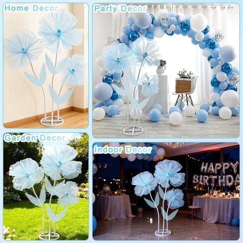 3Pcs Large Paper Butterfly Decorations, Giant Butterfly Decoration with Standing Base,Mariposas Grandes para Decoracion for Wedding Birthday Party Home and Event (Pink Blue Purple) in Saudi Arabia