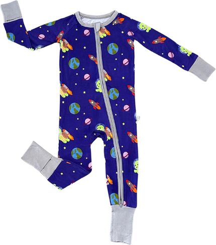 Stretchy Viscose from Bamboo Baby Onesie, Infant & Toddler Romper w 2-Way Zipper & Fold-Over Cuffs in Saudi Arabia