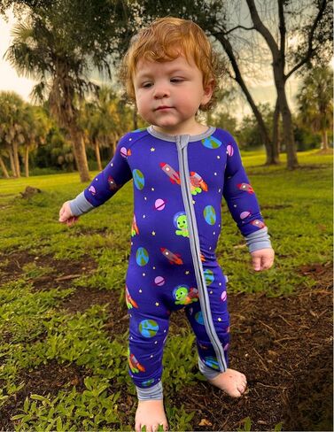 Stretchy Viscose from Bamboo Baby Onesie, Infant & Toddler Romper w 2-Way Zipper & Fold-Over Cuffs in Saudi Arabia