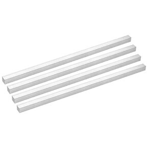 uxcell Square Aluminum Flat Bar, 4pcs 1/2" Thickness 1/2" Width 12" Length Square Aluminum Bar 6061 Aluminum Flat Plate, 13 x 13 x 305mm T6511 Solid New Mill Stock