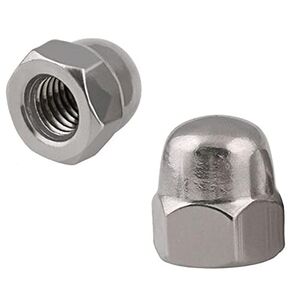25PCS M4 Acorn Hex Cap 304 Stainless Steel 18-8 Nuts Metric Dome Head Nuts