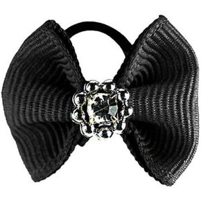 HORZE Sparkling Mane Bows - Black - One Size in Kuwait
