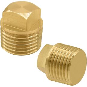RadishGirls Boat Plugs 1/2 inch NPT, Solid Brass Boat Drain Plug, 2 Pack Garboard Drain Plugs Fits Most Boat Hulls