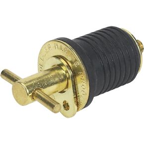 Moeller Marine Products Moeller Turn-Tite Boat Bailer Plug (1-Inch, Brass), 1" Brass Turn-TITE