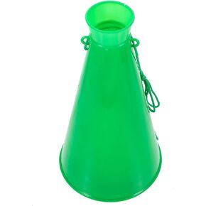BESPORTBLE Green Plastic Megaphone, Cheer Megaphone Boost School Spirit Diy Cheerleading Megaphone Hearing Horn For Supersbowl Sports Events Parties Match Game Outdoor Activities