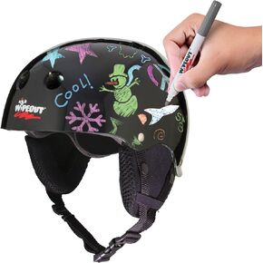 Wipeout Dry Erase Kids Helmet for Skiing and Snowboarding
