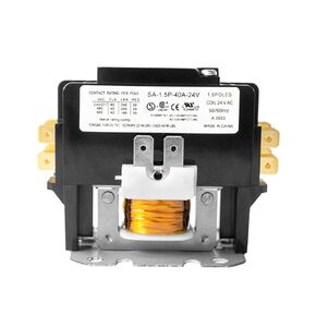 Wells HVAC Contactor 24VAC Coil，Carrier Motor Contactor AC 2 Pole 30 Amp Contactor Compatible with Heavy Duty Compressor, Air Conditioner, Condenser, Refrigeration Systems(UL Certified)