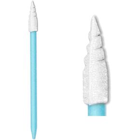 2.559" Spiral Pointed Tipped Foam Swab Lint Free Cleaning Swabsticks for Camera, Optical Lens, Electronics, Detailing, Small Hole and Hard-to-Reach Area CK-FS751 (500)