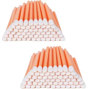 AAwipes Foam Cleaning Swab Sticks (100pcs with 3.4mm Round Foam Tips, Assorted Color) - Cleanroom Sponge Sticks for Inkjet Printers, Cameras, Optical Lenses, Painting & Auto Detailing (C709C)