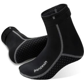 3mm Neoprene Diving Socks, Panzexin Wetsuit Socks Sand-Proof Scuba Snorkeling Fins Socks for Beach Water Sports