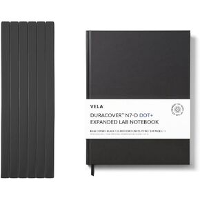 دفتر مختبر Vela Sciences N7-B الموسع DuraCover، 9.25 × 11.75 بوصة (23.5 × 30 سم)، 144 صفحة، نسج رمادي مشبع، غلاف دائم، ورق ثقيل الوزن 70 رطل (حزمة واحدة، شبكة)