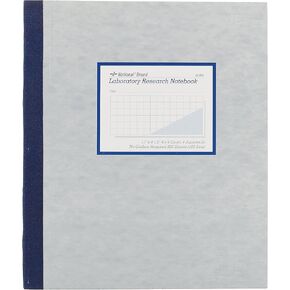 National Laboratory Notebook, 4 x 4 Quad Ruling, Gray Cover, 11" x 9.25" 100 Numbered Sets (43644) in Kuwait