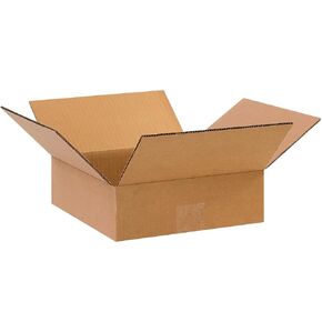 AVIDITI 10 x 10 x 3 Corrugated Cardboard Boxes, Flat 10"L x 10"W x 3"H, Pack of 25 | Shipping, Packaging, Moving, Storage Box for Home or Business, Strong Wholesale Bulk Boxes