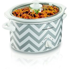 Hamilton Beach 3-Quart Slow Cooker With Dishwasher-Safe Crock & Lid, Matte Black (33231)