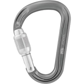 Petzl Attache Locking pear-Shaped Carabiner with Round-Stock Basket