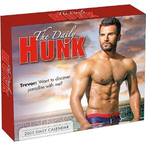 The Daily Hunk 2025 Boxed Daily Desk Calendar