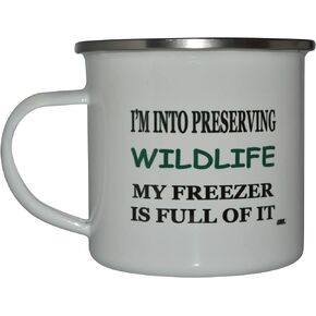 Rogue River Tactical Funny Hunting Camp Mug Enamel Camping Coffee Cup Gift