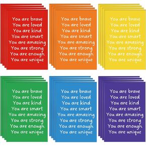 Spakon 48 Pcs End of the Year Gifts for Students Rainbow Small Notepads Mini Notebook Inspirational Mini Journals Motivational Mini Pocket Notepad Back to School Gift First Day of School Gifts for Kid