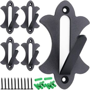 Mount Skull Hanger European Mount Bone Bracket Trophy Mounts for Hanging Deer, Aoudad, Bear, Buffalo, Pronghorn, Alligator Skulls, Mule Antelope Coyote and Game Animals (Black 10 Pack)