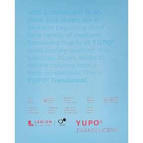 Yupo Paper L21-YUP153WH1114 Translucent Sheets (15 Sheets ), 11" x 14"