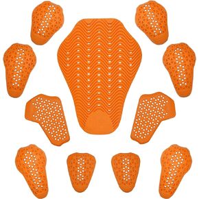 jc jorden CE Approved Armor Pad Set, Motorcycle Jacket Replacement Pad, Knee Pads, Guards Protective, Shoulder Pads, Back Protector 11 in 1 for Motorcycle Motorbike Jackets, Pants and Racing Suit