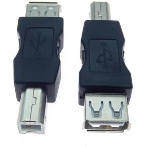 Hididi USB A to B Adapter USB 2.0 A Female to USB B Male Printer Converter Connector Plug for Printer/Scanner Extender Conenction