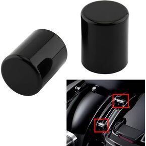 H-D Quick Release Sissy Bar Luggage Racks Docking Hardware Point Cover Kit Fits for Harley Touring FLSTC FXSTSB FXSTS FXSTC FLSTF FXST FXSTB FLSTN 1984-2023 (Black#2)