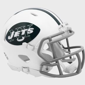 Jets 1965 to 1977 Throwback Revolution Speed Mini Football Helmet