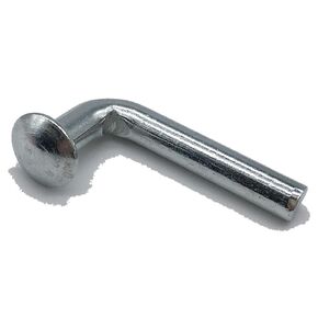 Pallet Rack Safety Bolt, Universal Drop Pin, Round Top Hat Φ 0.470″(12mm), Width Φ 0.235″(6mm), Height 1.890″(48mm) High from Top to Bottom, Beam Locker, 1 Pack, 50 Pcs/Pack, RM6×48