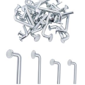 30 قطعة من دبوس إسقاط حامل البليت يتضمن 10 قطع M7x30mm، 10 قطع M8x30mm، 5 قطع M7x55mm و5 قطع M8x57mm، دبابيس أمان عالمية شديدة التحمل على شكل J للمستودع، المنزل أو رفوف البليت ووحدات الأرفف in Kuwait