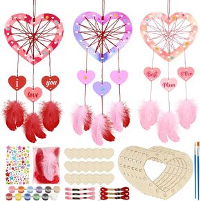 Fennoral 30 Pack Wooden Horse Craft for Kids Unfinished Wooden Cutouts Horse Horseshoes for Girls Boys Paint You Own Horse Dream Catcher Craft for Kids DIY Art Activity Party Favors Decoration
