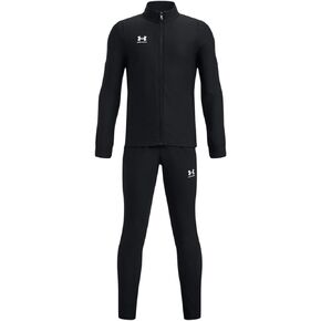 Under Armour Boy's Challenger Tracksuit (Little Kids/Big Kids) Black/White MD (10-12 Big Kid)
