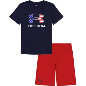 Under Armour UA FREEDOM FLAG LOGO SET, NAVY FREEDOM FLAG, 24 Months