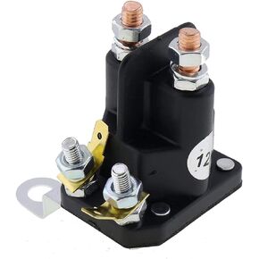 ZTUOAUMA Starter Solenoid Relay MIU10981 782-1201-210-20 Compatible with John Deere Tractor Lawn and Garden X300 X304 X320 X324 X360 Blade 44 Deck 42 Trombetta 782120121020