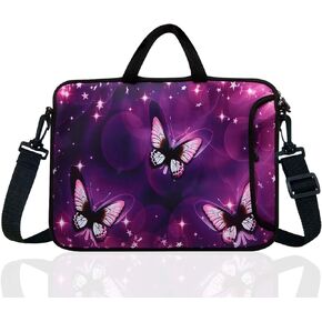 15-Inch to 15.6-Inch Neoprene Laptop Shoulder Messenger Bag Case Sleeve For 14 14.1 15 15.6" Inch Acer/Asus/Dell/Lenovo/Thinkpad/HP/Macbook Pro/Air (Blue Dragon)