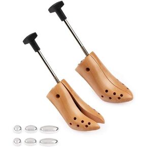 FootFitter One-Way High Heel Shoe Stretcher Set for 3" to 6" Heels/Pumps - Stretches, Loosens, & Widens Only - Set of 2