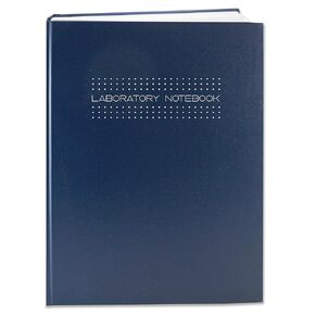 BookFactory Bullet Lab Notebook/Laboratory Notebook/Dot Lab Book - 96 Pages, 8 7/8" x 11 1/4", Black Dotted Cover, Section Sewn Hardbound Laboratory Notebook (LIRPE-096-LDS-A-LKT1(DotLab))