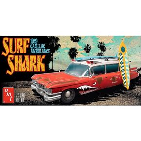 AMT Cadillac Ambulance 1959 1:25 Scale Model Kit, Factory Color