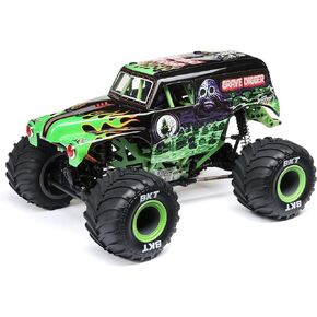 Losi 1/18 Mini LMT 4 Wheel Drive Grave Digger Monster Truck Brushed RTR LOS01026T1