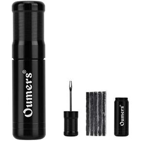 Oumers Tubeless Bike Tire Repair Tool Kit, Bike Tire Punctures with 5PCS Bacon Strips Plus Insertion Tool Tire Repair Fork Reamer