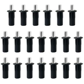 20 Pieces Plastic Blinds Repair Pins Shutter Repair Pins Spring Loaded Repair Pins Spring Loaded Plantation Shutter Replacement Repair Pins, Black