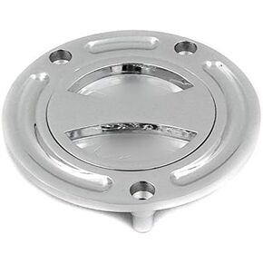 HTTMT MT249-060- Motorcycle Chrome Keyless Gas Cap Twist Off Fuel Tank Cap Compatible with CBR 1000R/ 599 / CB600F/ST1300/Super Hawk/Blackbird/Interceptor