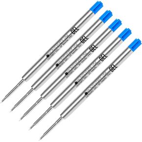 5 - Monteverde Capless Gel Ballpoint Refill to Fit Parker Ballpoint Pens, Needle Point, Extra-Fine (Bulk Packed) (Black)