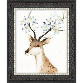 Golden State Art, 13X19 Ornate Finish Photo Frame with White Mat for 11X17 Picture & Real Glass, Color: Bronze