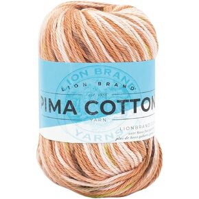 (1 Skein) Lion Brand Yarn Pima Cotton Yarn, Patagonia