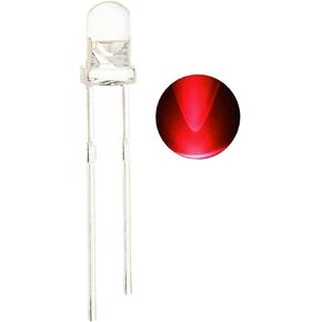 100pcs 3mm Red LED Diodes Lights Clear
