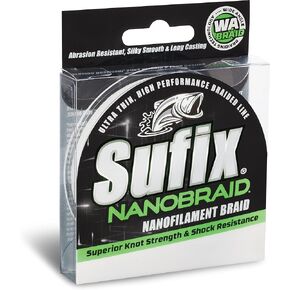 Sufix NanoBraid 6 lb Low-Vis 690-006G: NanoBraid 6 lb Low-Vis Green, one Size