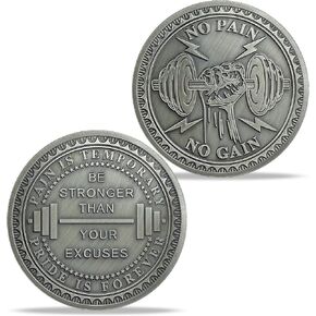 AtSKnSK No Pain No Gain Inspiring Coin