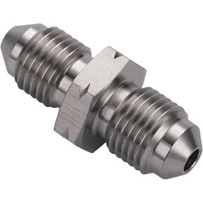 Podavelle 3AN Male to 3AN Male Stainless Steel Brake Clutch Fuel Oil Fitting Adapter Coupler